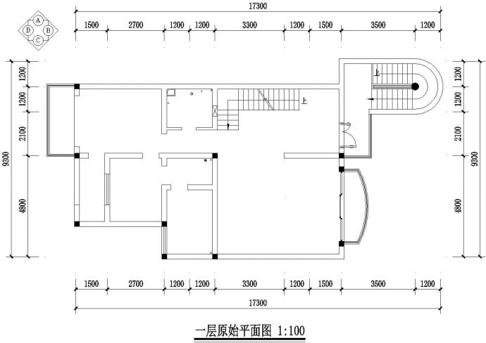 某地区海天别墅建筑装修方案设计施工CAD图纸_图1