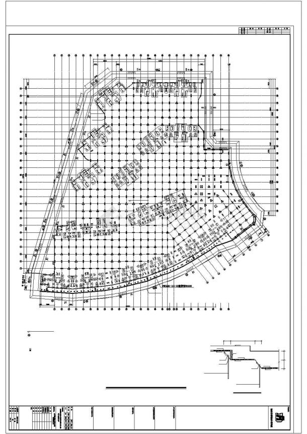 某地区基坑平面布置设计施工CAD图纸-图二