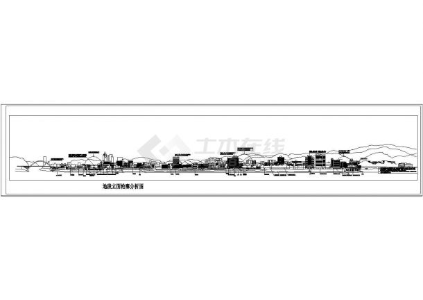 某市滨江地段规划方案cad设计施工图纸-图一