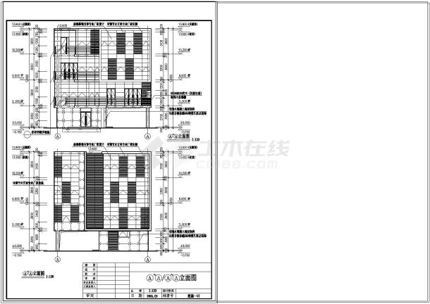 全套4层别墅建设计cad施工图纸（含2张效果图）-图一