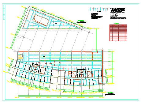 某框架结构办公楼设计CAD全套施工图纸（含总平面图设计）-图一