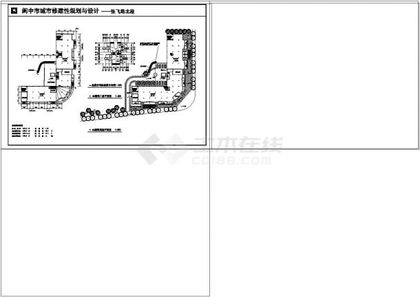 全套住宅小区规划绿化单体楼cad图纸-图二