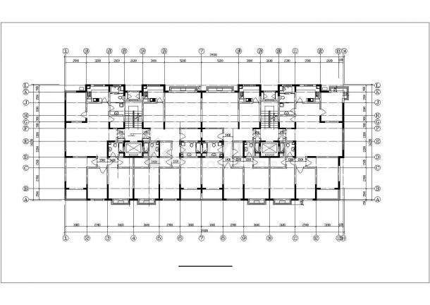 锦州市万和家园9层框架结构住宅楼建筑设计CAD图纸（含阁楼/3套方案）-图一