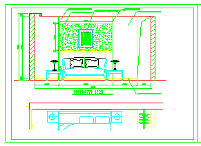 四层住宅室内装修cad施工图厨房装修设计图_图1