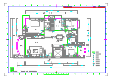 详细的家装cad设计施工图线路布置图纸_图1