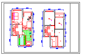 某小二层别墅室内装修cad设计施工图纸-图一
