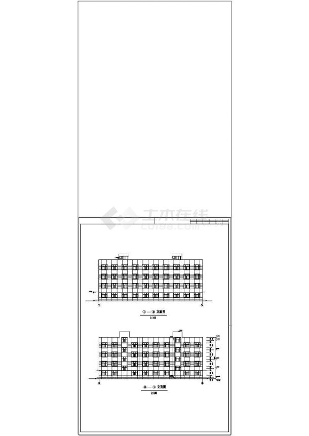 办公楼设计_某制衣厂研发办公楼施工cad设计图纸-图二