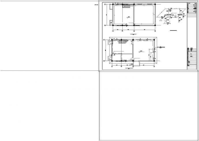 某小区供热锅炉房cad设计施工图纸_图1