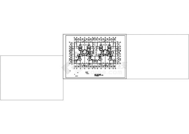 一套小高层住宅楼建筑设计cad图纸-图二