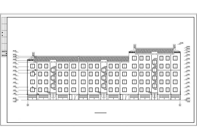 一套砖混住宅楼cad建筑设计图纸(完整版)_图1