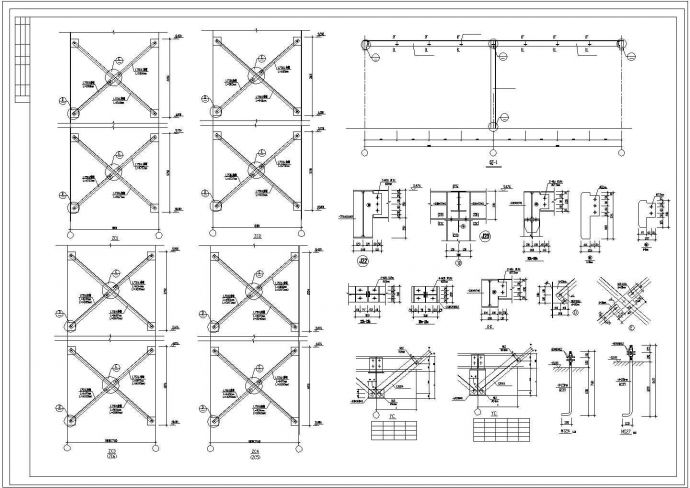 某新建厂房轻钢结构施工图（全套，标注详细）_图1