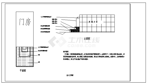 3万平米某市某小区用地规划设计cad图，共四张-图一