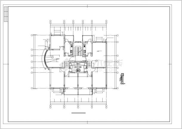 台州市某社区6层砖混结构住宅楼建筑设计CAD图纸（含阁楼和地下室）-图二