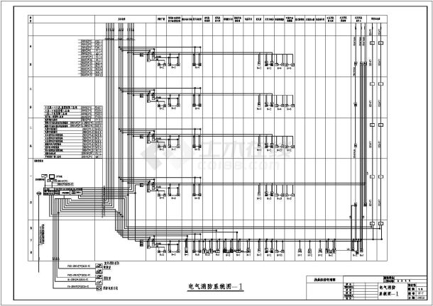 多层住宅楼消防系统规划CAD布置图-图二