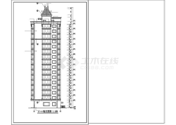 市世纪广场及中心路景观工程cad设计全套图纸-图二