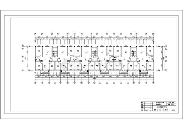 2661.77平米五层框架商住楼工程量计算、清单计价、基础定额（CAD建筑、结构图）cad图纸-图二