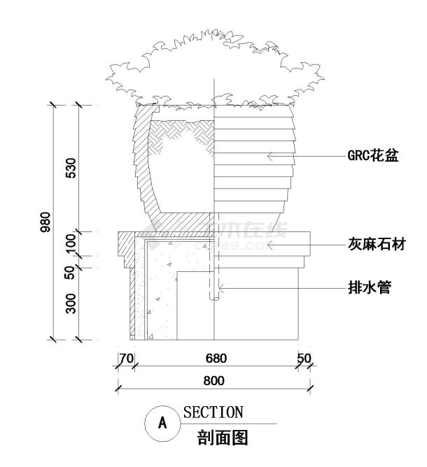 某住宅房室内景观立面图-图一