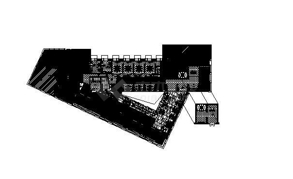 某售楼处原始建筑平面图-图一