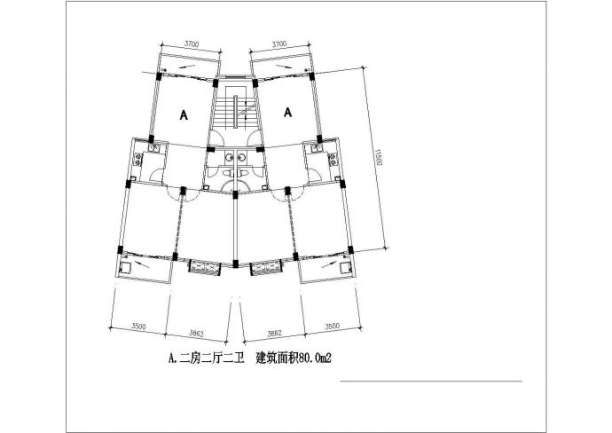 昆山市福黎花园小区经典热门的平面户型设计CAD图纸（共19张）_图1