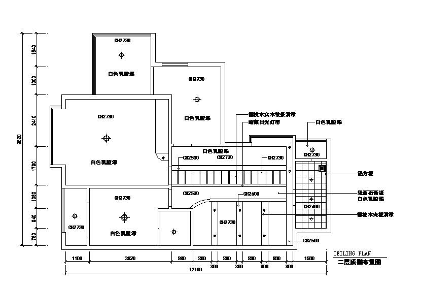 某复式欧式住宅房平面建筑图