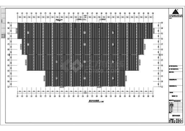 某公司24*7米单层单山单跨门式刚架结构厂房设计cad全套结构施工图（含设计说明）-图一
