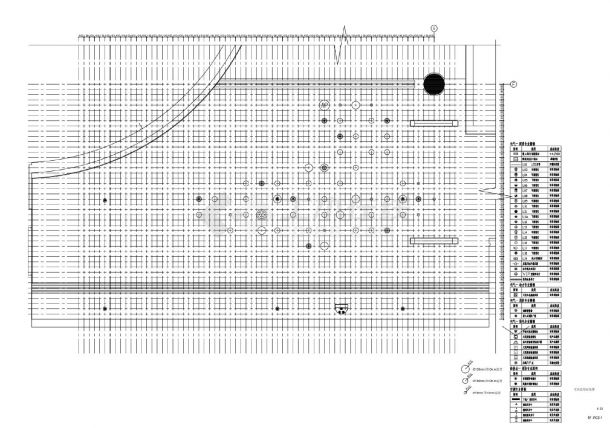 珠海某展示中心02.3-天花造型放线CAD图-图一