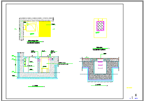 集水坑(带隔油池)大样图CAD_图1