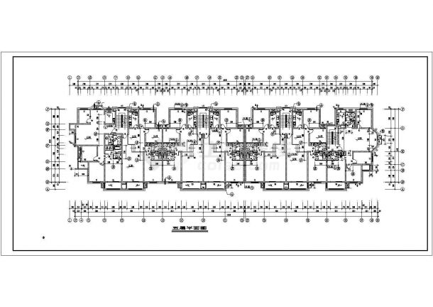 宿州市某小区6层砖混结构住宅楼建筑设计CAD图纸（含阁楼和半地下室）-图一