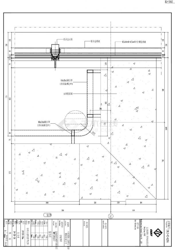 金地绍兴柯桥商业项目（BF-10地块）-节点详图CAD图-图一