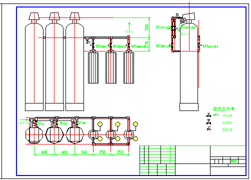 某超滤的总装配图纯水超滤器工艺cad设计图_图1