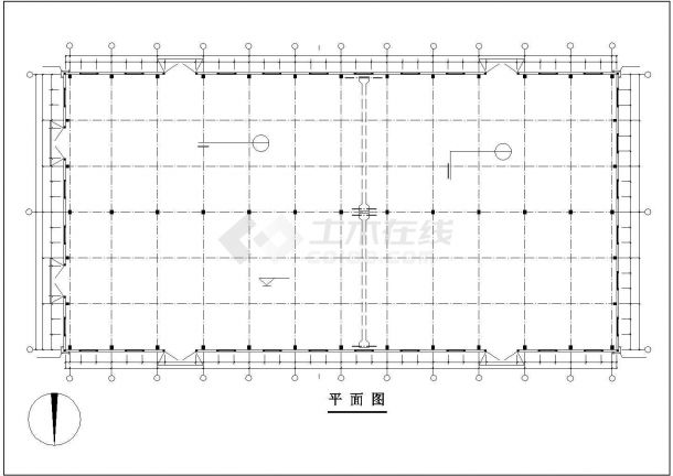 【江苏】全套框排架厂房钢结构设计施工图-图二