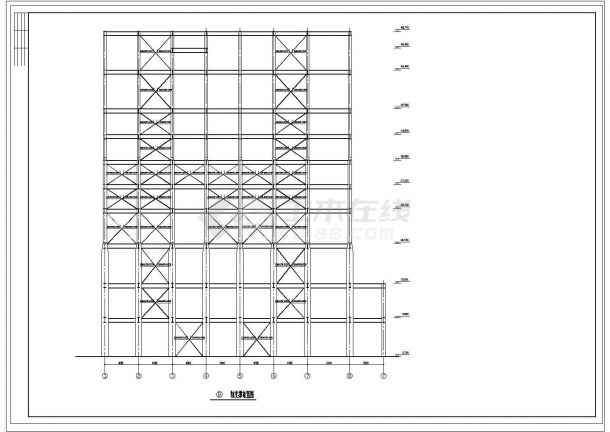 多层钢结构厂房结构施工图，超过20张-图一