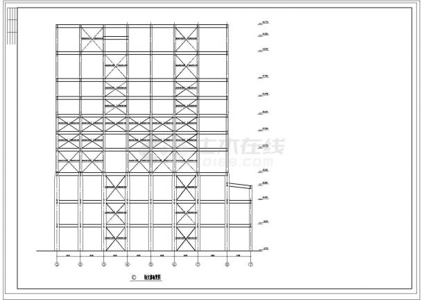 多层钢结构厂房结构施工图，超过20张-图二