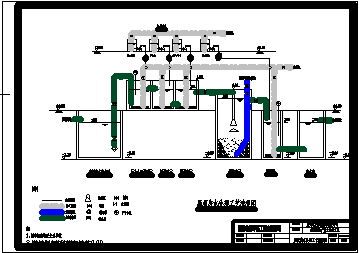 广东线路板厂生产废水处理工艺cad流程图纸-图二