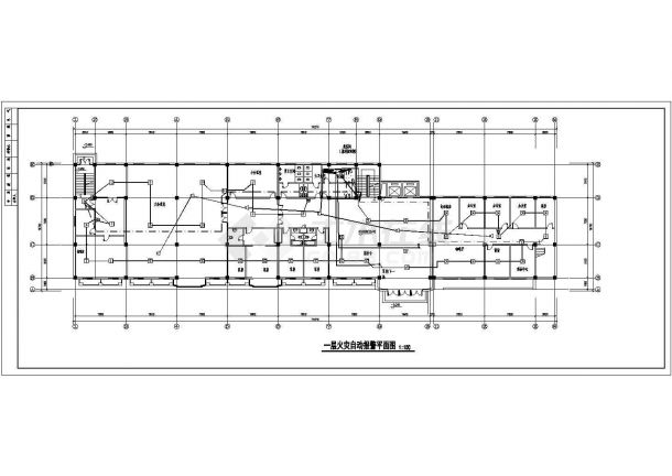 莆田疗养院消防CAD电气设计完整图-图一