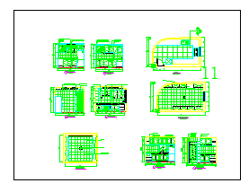 厨房橱柜CAD设计施工图纸11套-图二