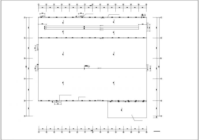 1层13250平米轻钢结构纸口制造厂建筑施工图（长126米 宽116米）_图1