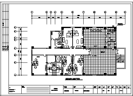 某中心机房全套电气施工cad图(含消防、装修、配电、暖通设计)-图一