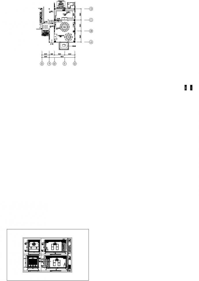 中式别墅施工图CAD图纸_图1