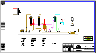 氯化钠工业废水双效蒸发cad成套图纸-图二