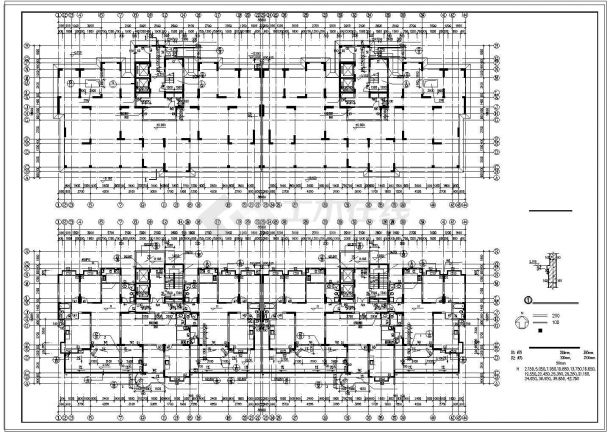 某十七层连塔住宅楼建筑设计CAD施工图纸-图二