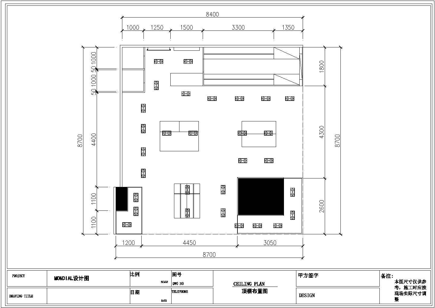 某服装专卖店装修设计cad施工图（含效果图）