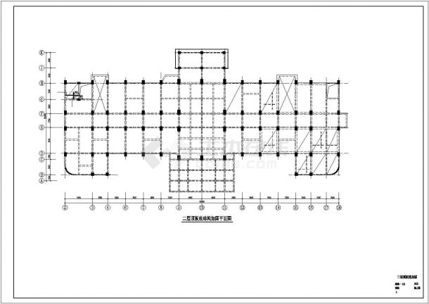 某医院门诊楼综合楼加固改造设计cad全套结构施工图（含设计说明）-图二