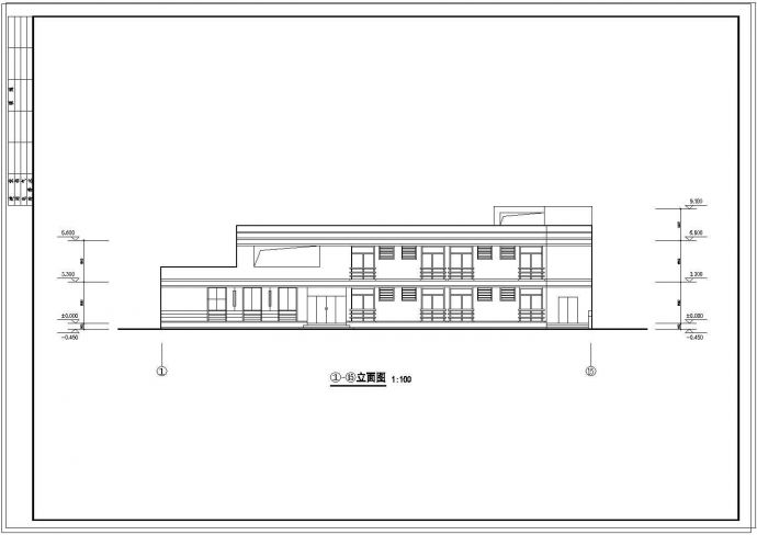 某市二层门诊楼建筑方案设计施工图_图1
