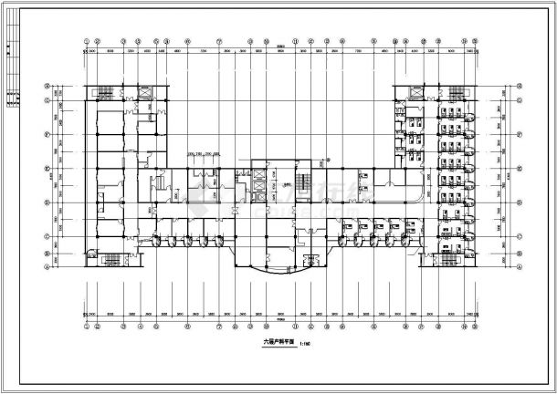 某市二层门诊楼建筑方案设计施工图-图二