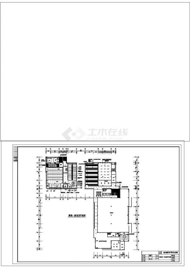 某纪念馆附馆装修设计cad施工图-图二