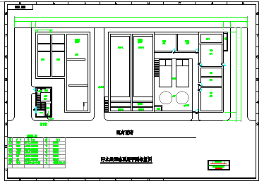 某碳酸饮料公司废水处理cad设计施工图纸-图一