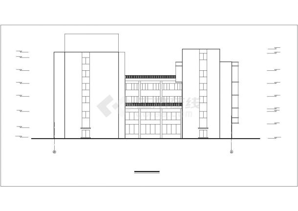 某市六层急诊大楼建筑方案设计施工图-图一