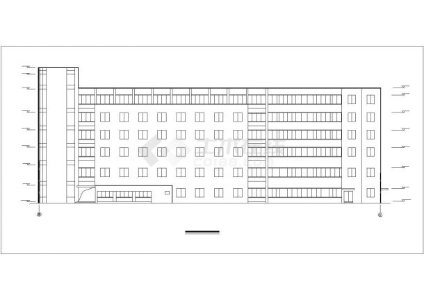 某市六层急诊大楼建筑方案设计施工图-图二