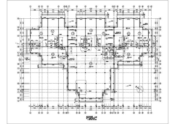 明光市某某建筑集团设计装修北美风情别墅全套设计cad图-图二